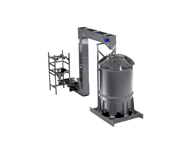 Gough Engineering Big Bag Discharger, Feeder and Swinglink Bucket Elevator (GBE)