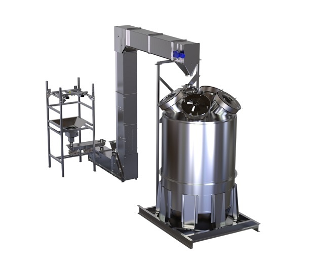 Gough Engineering Big Bag Bucket Elevator Silo
