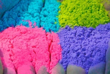 Plastic Pigments Hands