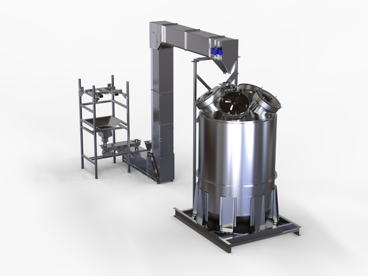Gough Engineering Scheme Bucket Elevator Big Bag Unloading Tate Lyle Large