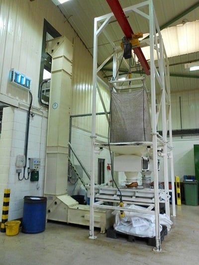 The Gough Big Bag (GBB) Discharger is shown here as an equipment scheme