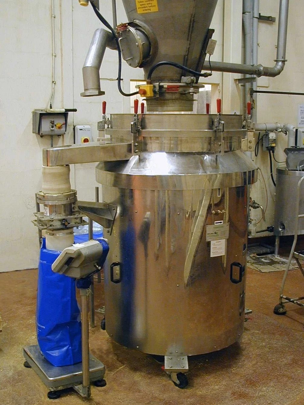 Gough Stainless steel vibrating separator.