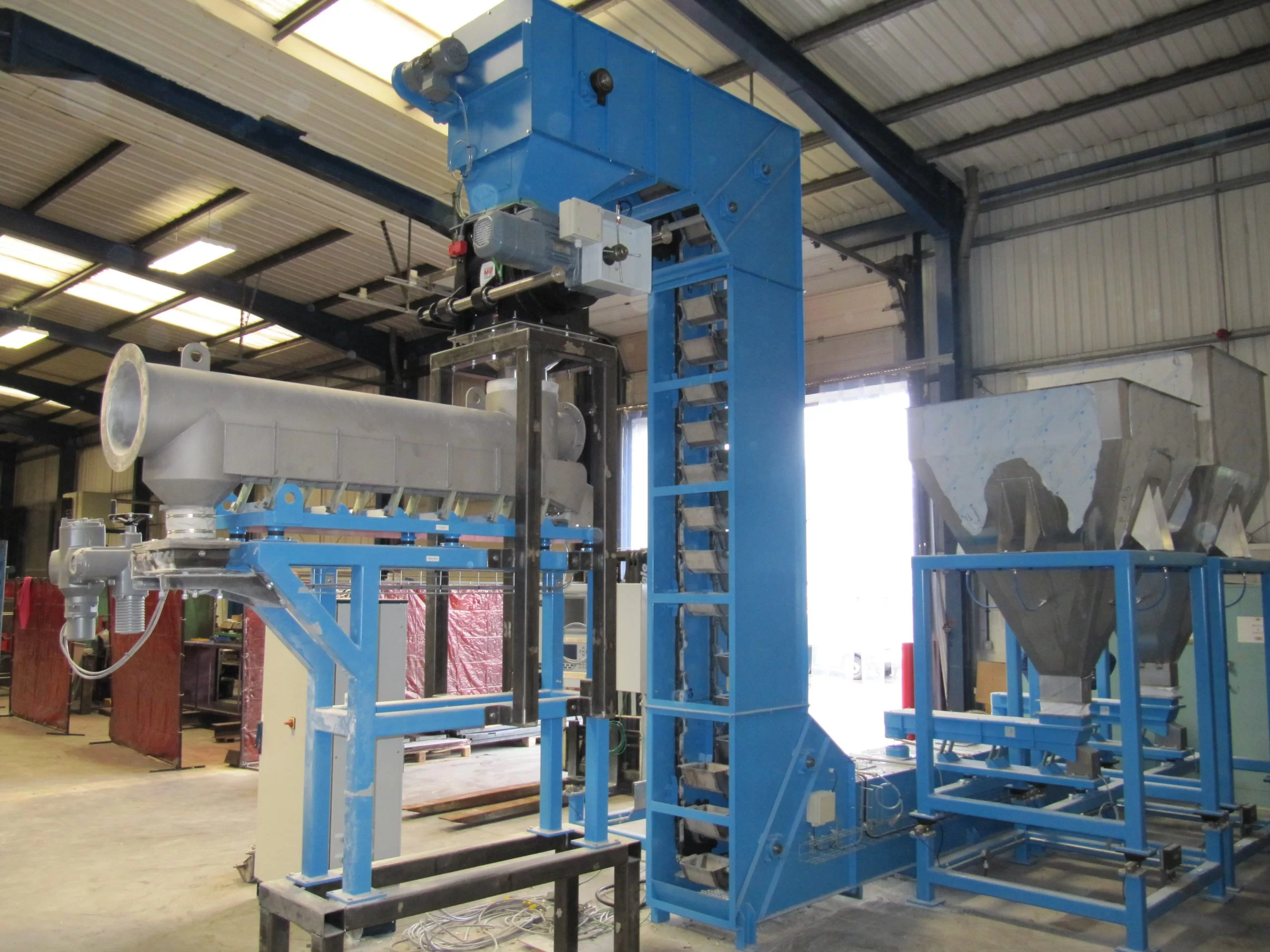 Gough Vibratory Tubular Feeder and Bucket Elevator