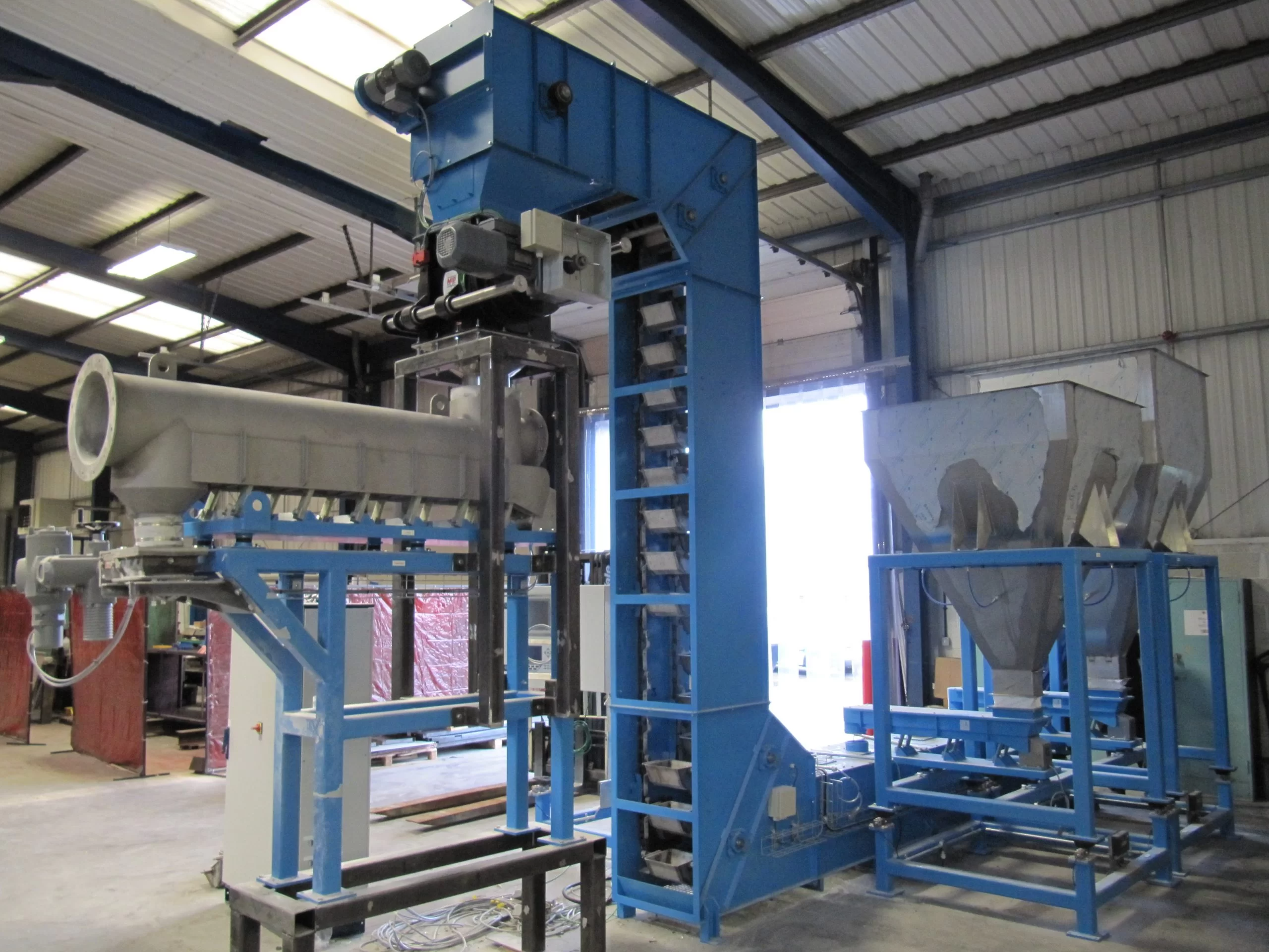 Gough Vibratory Tubular Feeder and Bucket Elevator