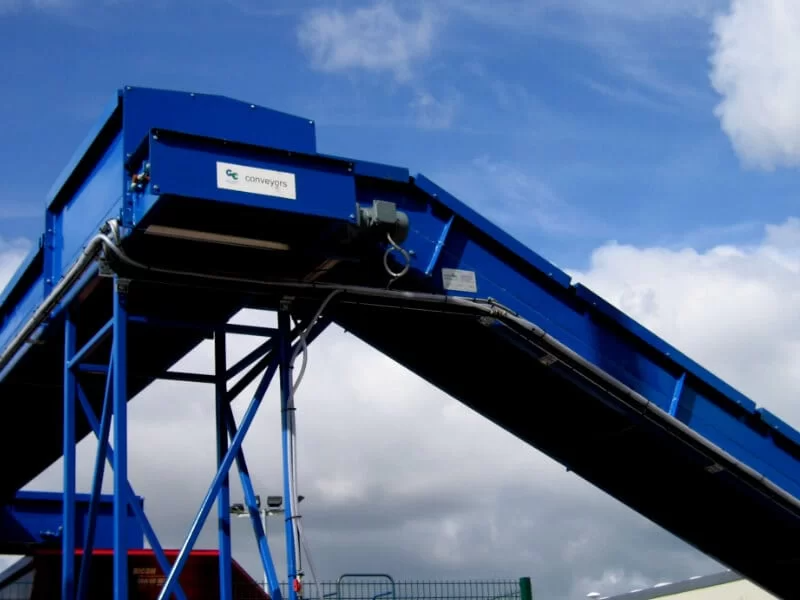 Outdoor conveyor system.