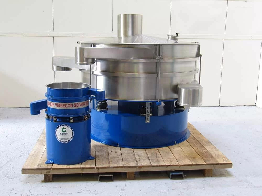 Large and small vibrating separator.